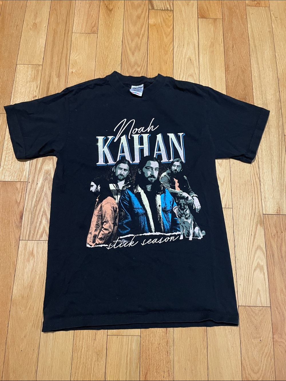 Noah Kahan Black Short-Sleeve Graphic Tee - Stick Season Artwork